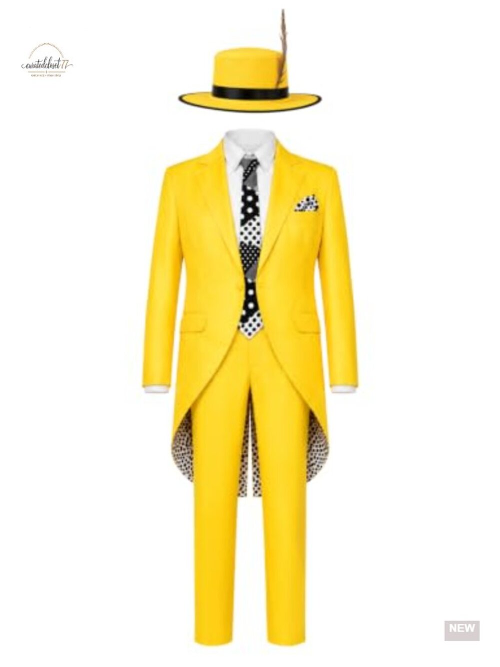 Men's 6-Piece Retro Suit Costume Set Halloween Cosplay Tuxedo Outfit